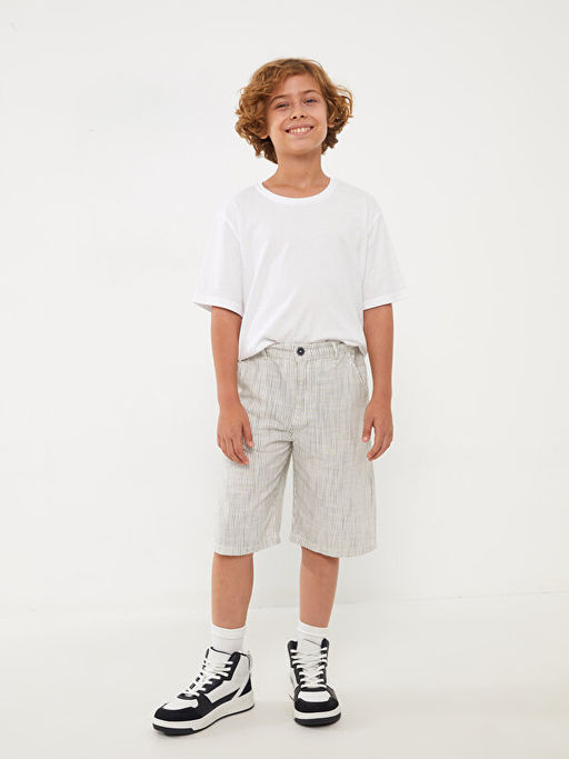 Bisiklet Yaka Basic K?sa Kollu Erkek ?ocuk Ti??rt - Waikiki фото 3