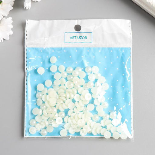 Набор для творчества половинка жемчужины, d=0.8 см, 20 г