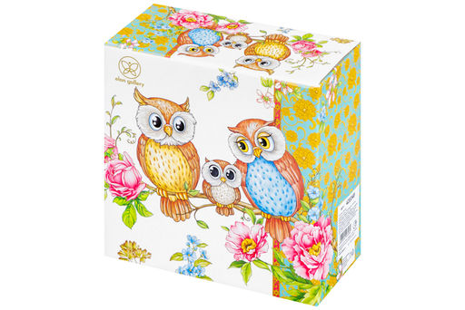 Салатник 14*14*6 см 600 мл Совушки NEW BONE CHINA - Elan gallery фото 10