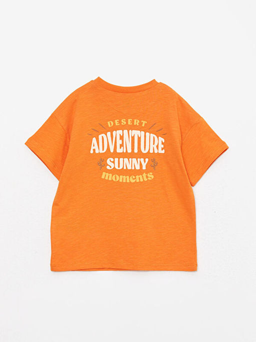 Bisiklet Yaka K?sa Kollu Bask?l? Erkek Bebek Ti??rt - Waikiki фото 2