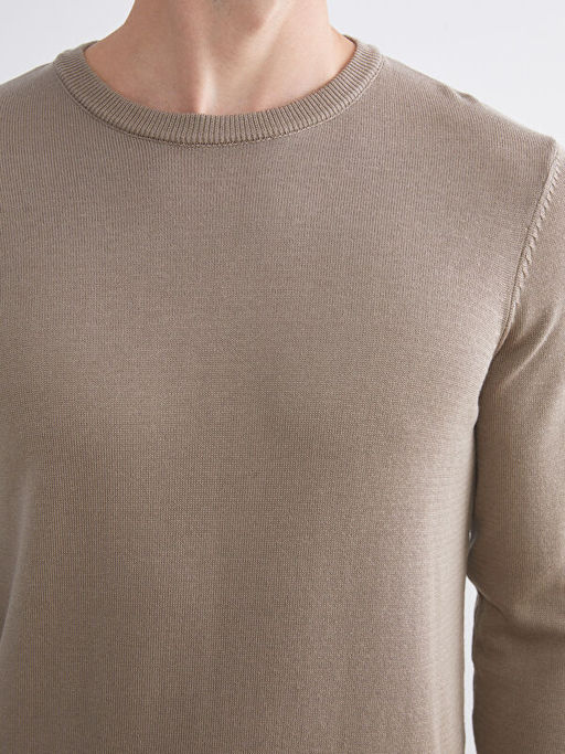 Bisiklet Yaka Erkek Triko Kazak