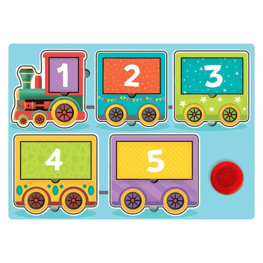 Пазл деревянный с чипом Весёлый паровозик - Лесная мастерская фото 3