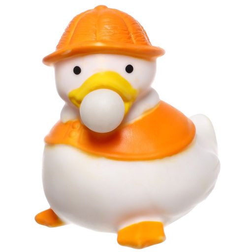 Резиновая игрушка для ванны Крошка Я «Утенок с пузырем», 6 см, МИКС