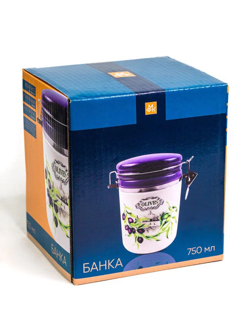 Банка ОЛИВКИ 750 мл с клипсой арт.MFK21030 /МФК/  фото 7