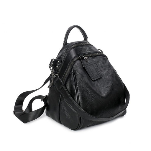 Женский рюкзак, кожа, MIRONPAN 8531 Черный  фото 3