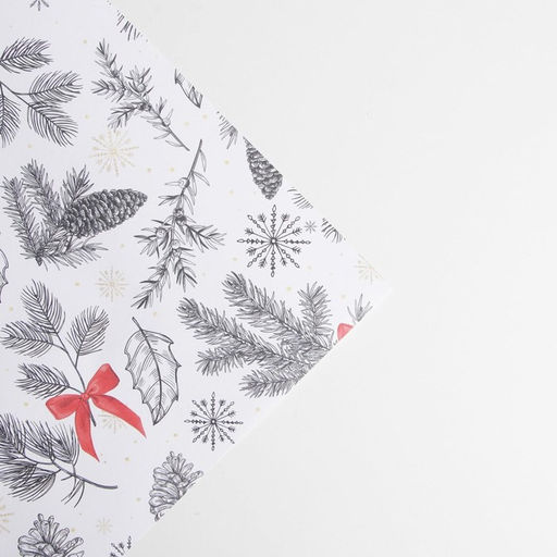 Цена за 10 шт. Упаковочная бумага крафтовая «С Новым годом», 70×100 см