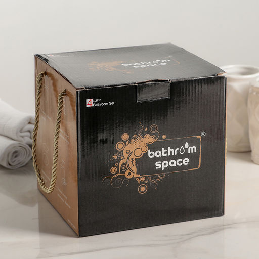 Аксессуары для ванной Вензеля, 4 предмета, дозатор 200 мл, мыльница, 2 стакана, бежевые - Simaland фото 4