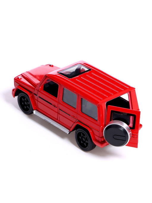 Машинка металлическая Внедорожник, световые и звуковые эффекты, открываются двери, капот, инерция, цвет МИКС - Автоград фото 10