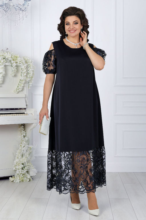 Платье Ninele 7431-Р темно-синий - Mira fashion фото 487