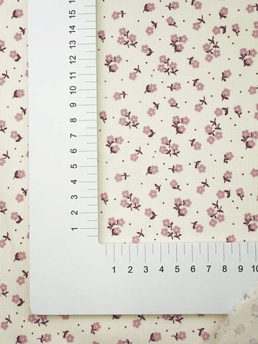 Микровельвет Аниэль цв.сливочный пломбир, ш.1.5м, хлопок-100%, 140гр/м.кв - Купава фото 3