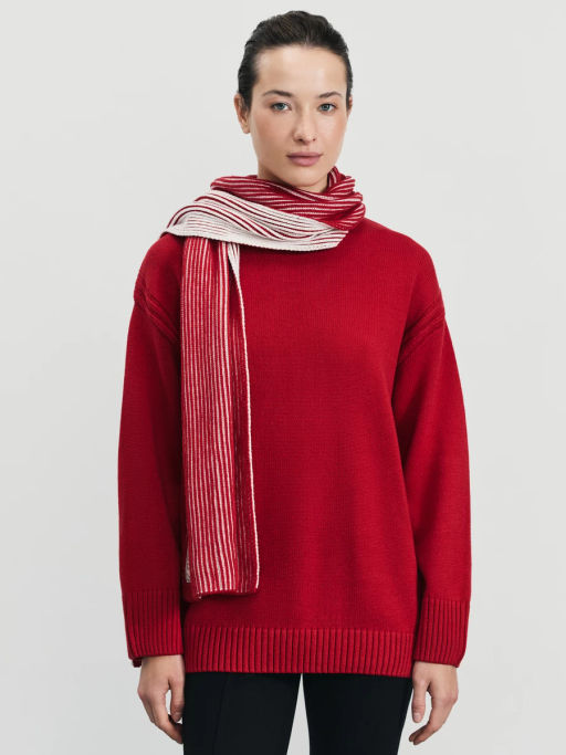 Джемпер с шарфом из хлопка / Zarina