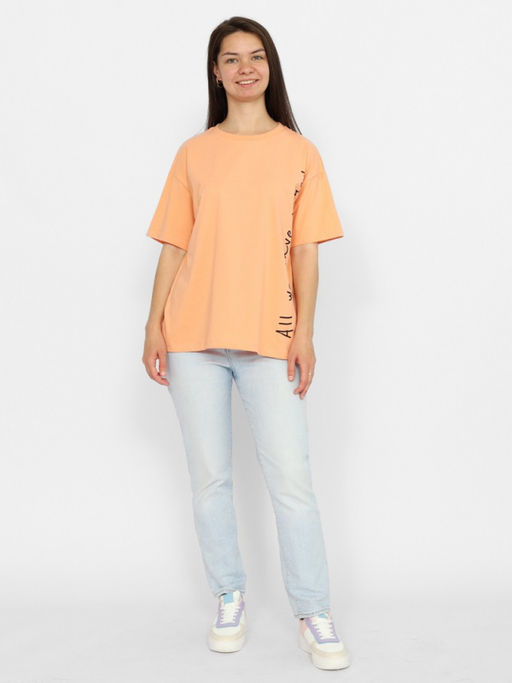 CRB wear/CSSW 60266-47 Футболка женская,персиковый/Ex.Cherubino  фото 3