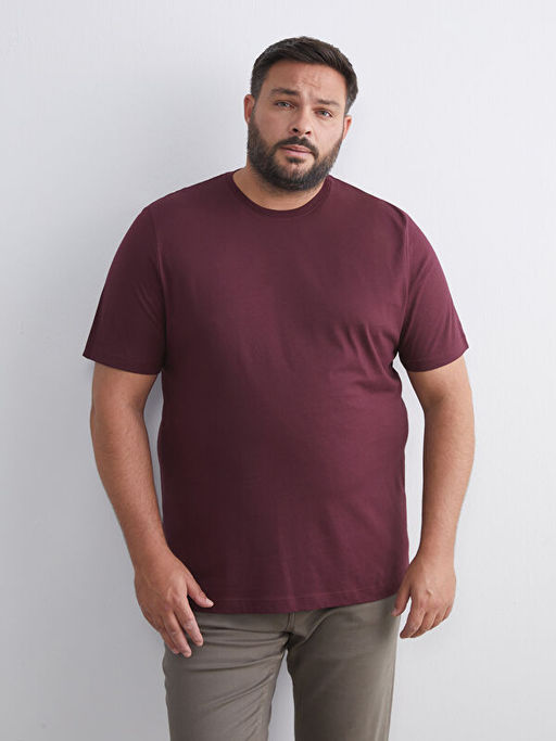 Bisiklet Yaka Penye Erkek Ti??rt