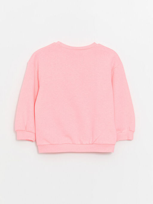 Bisiklet Yaka Chipn Dale Bask?l? Uzun Kollu K?z Bebek Sweatshirt - Waikiki фото 3