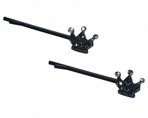 Набор невидимок Корона DJ0051 черный