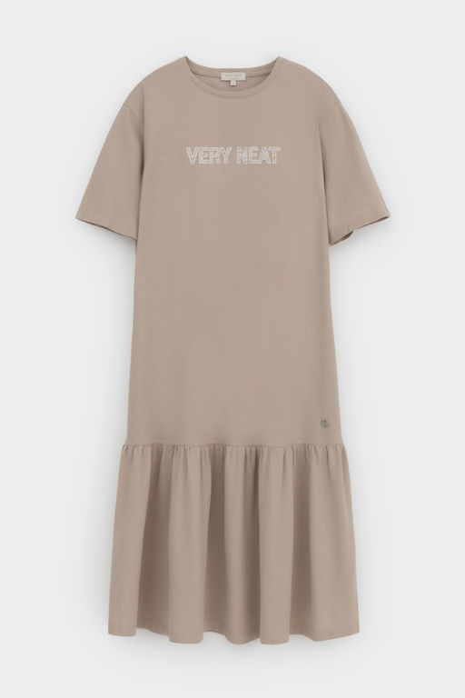 ЕВТ 5075/темно-бежевый платье жен