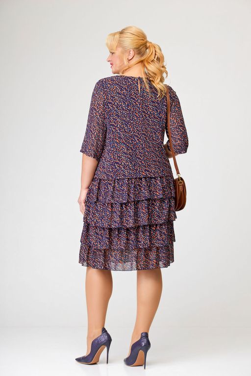 Блуза Swallow 803.2 черный+серебряный узор фото 821