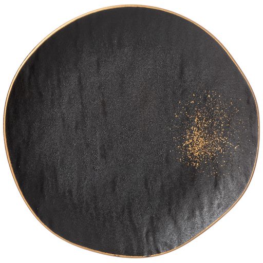 НАБОР ТАРЕЛОК ЗАКУСОЧНЫХ BRONCO MIDNIGHT GOLD 2 ШТ. 20,5 СМ (КОР=12НАБ.)  фото 3