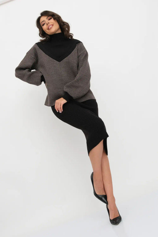 ЗЛАТА Костюм М 3306/кофе