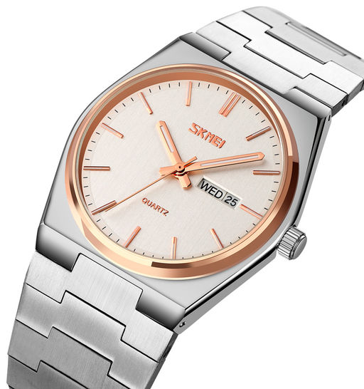 Часы наручные Skmei мужские 9288rose-gold-silver