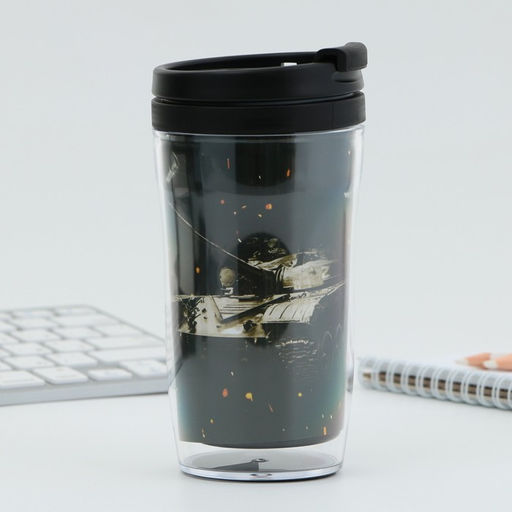 Подарочный набор 23 февраля, ежедневник А6, 80 л. и термостакан 250 мл - Artfox фото 3