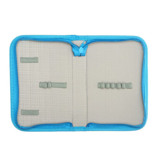 Пенал школьный Calligrata «Котики», 13×19.5 см, 1 отделение, на молнии, ткань, голубой