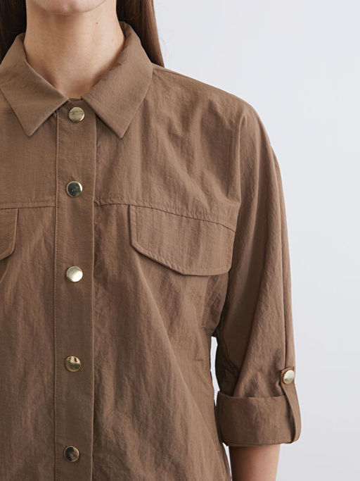 Poplin Kad?n G?mlek Ceket