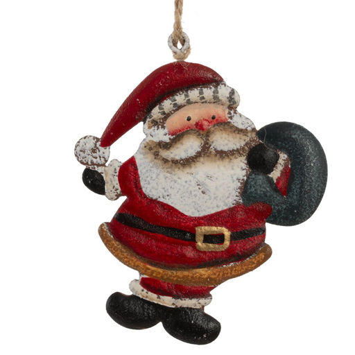 Изделие декоративное подвесное "Дед Мороз", L8 W0,5 H9,5 см, 4в.