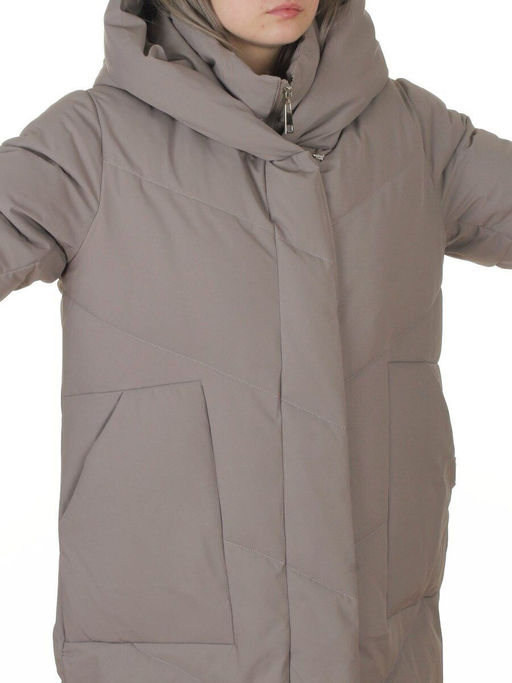 8836 GRAY Пальто зимнее женское (150 гр. холлофайбер)