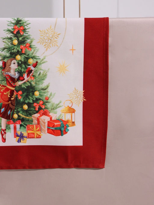 Дорожка новогодняя на стол «Этель. Щелкунчик», 40×147±5 см, 100% хлопок, саржа 190 г/м²