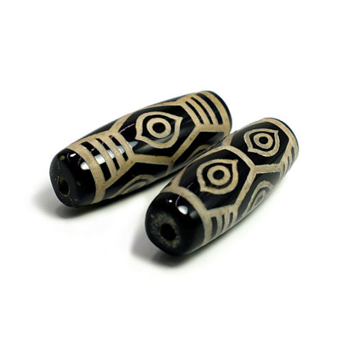 Бусина Дзи уп-2шт 6 глаз изобилие контроль эмоций здоровье и долголетие