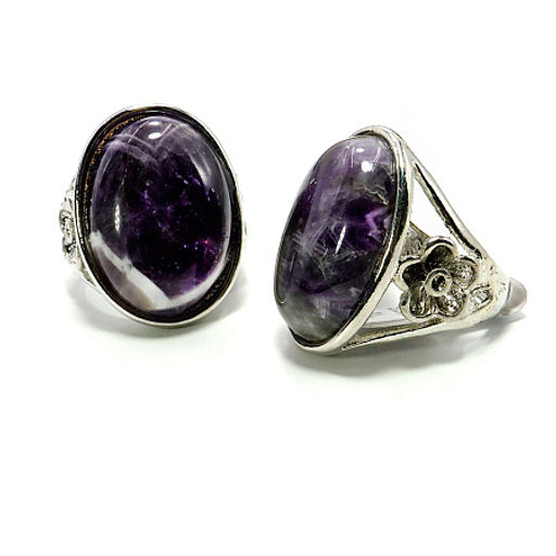 Кольцо с камнем Аметист ответная любовь и верность в отношениях любви