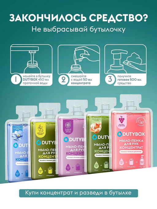 Мыло-пенка для рук Dutybox bubble gum 500 мл  фото 11