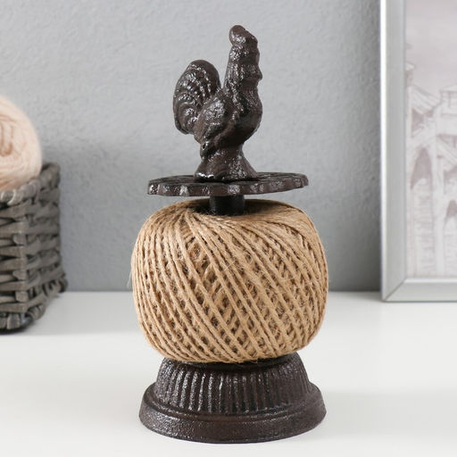 Фигурка - катушка для ниток чугун Петушок, 10?10?20 см