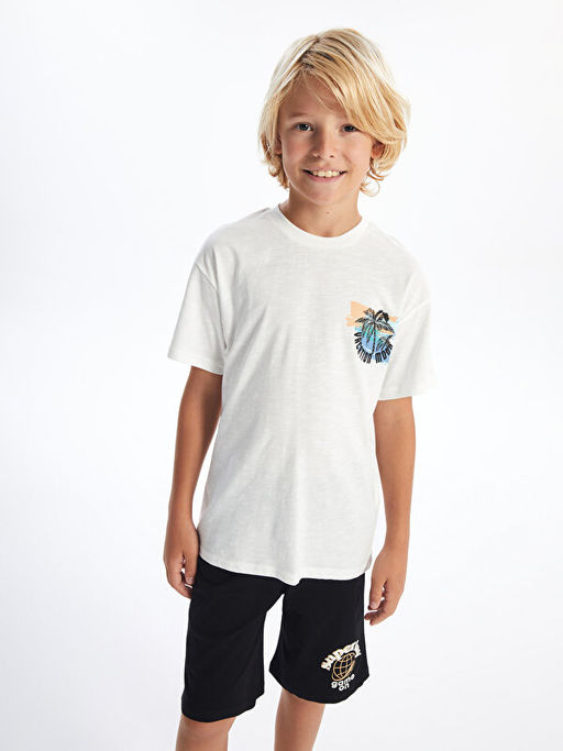 Rahat Kal?p Bisiklet Yaka K?sa Kollu Erkek ?ocuk Ti??rt - Waikiki фото 4