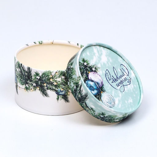 Коробка подарочная «С Новым годом» завальцованная без окна, 13×8.5 см