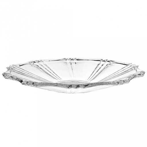 Делисога (Delisoga) Блюдо стеклянное Императрица д33,5см, h4,8см, в подарочной коробке (Китай) - Домашняя мода фото 6