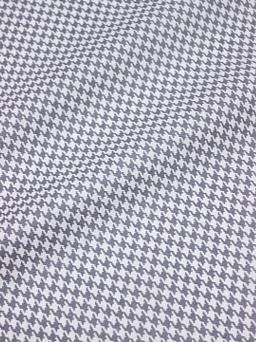 Бязь Серая гусиная лапка на белом, ш.1.5м, хлопок-100%, 110гр/м.кв