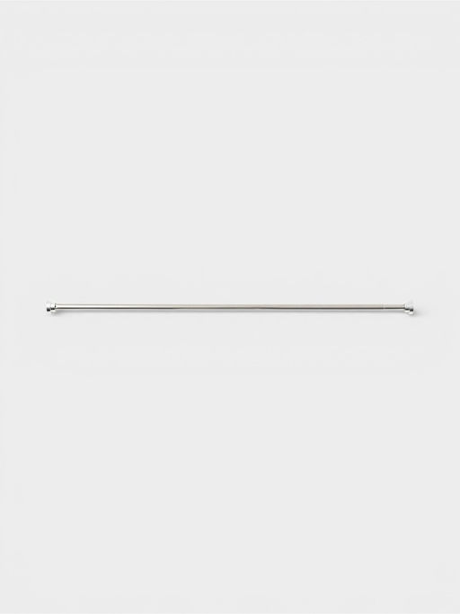 Карниз для ванной комнаты "Блеск" 116-220 см нержавеющая сталь, цвет хром