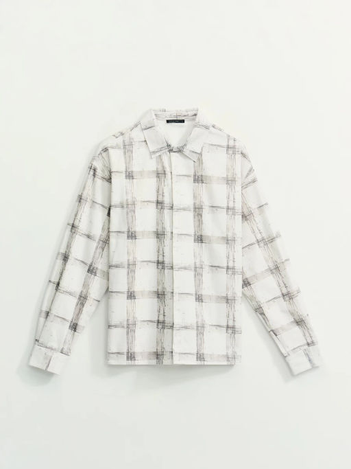 Рубашка в клетку relax fit / Zarina  фото 6