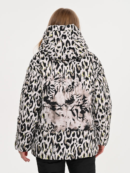 до -20, синтепон 300 г с дизайнерским принтом, зимняя куртка - А+б коллекция фото 8