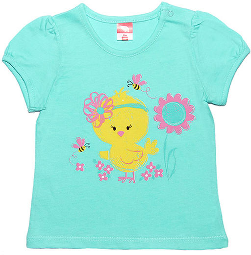 CRB wear/CSB 61292 Футболка для девочки, светло-бирюзовый/Ex.Cherubino