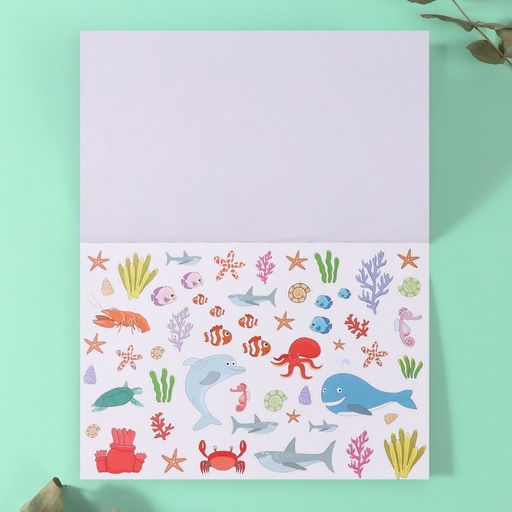 Наклейки в книжке «Животные», 5 фонов, 20.7×14.2 см