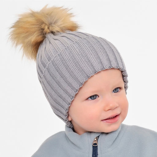 Шапка детская MINAKU, серая, размер 48-50