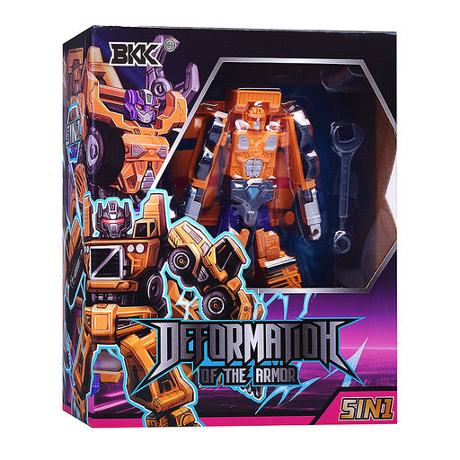 Робот трансформирующийся в спец технику, в коробке