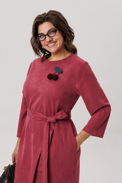 Платье ANELLI 1731 морозная вишня  фото 6