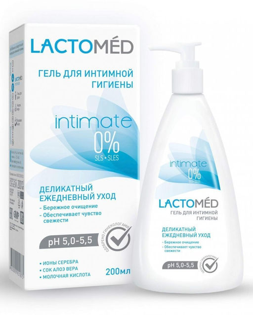 LACTOMED Гель для интим. гигиены Деликатный ежеднев.уход (200мл).8 /арт-51875/