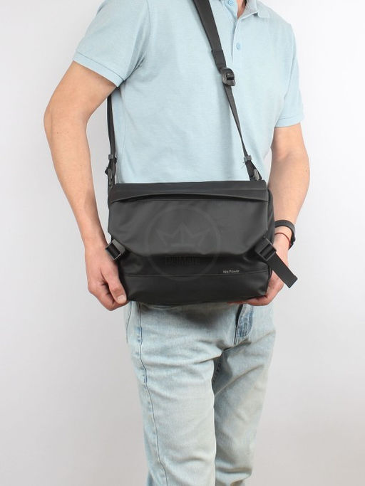 Сумка мужская текстиль HSH-1100-52, 1отд, плечевой ремень, черный SALE 259016 - Bobo фото 5