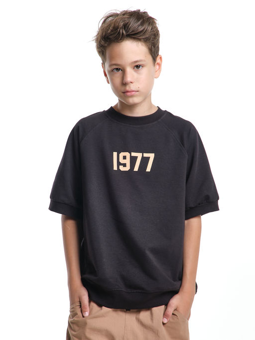 Футболка для мальчика одежда детская подростковая UD 7995 черный