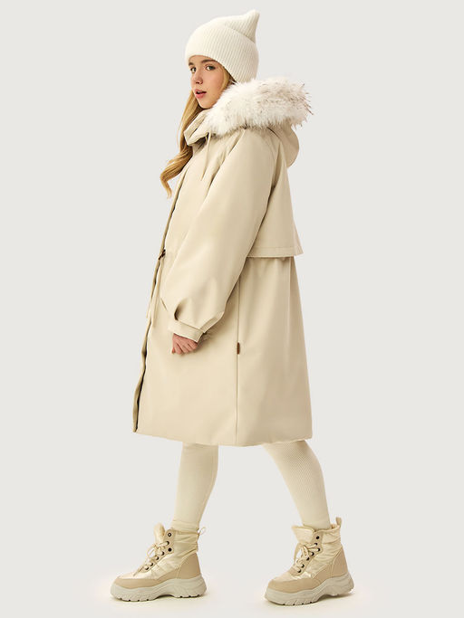 Парка 5з4626 кешью - Nikastyle фото 3